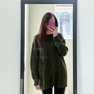 UO Oversized Green Sweater